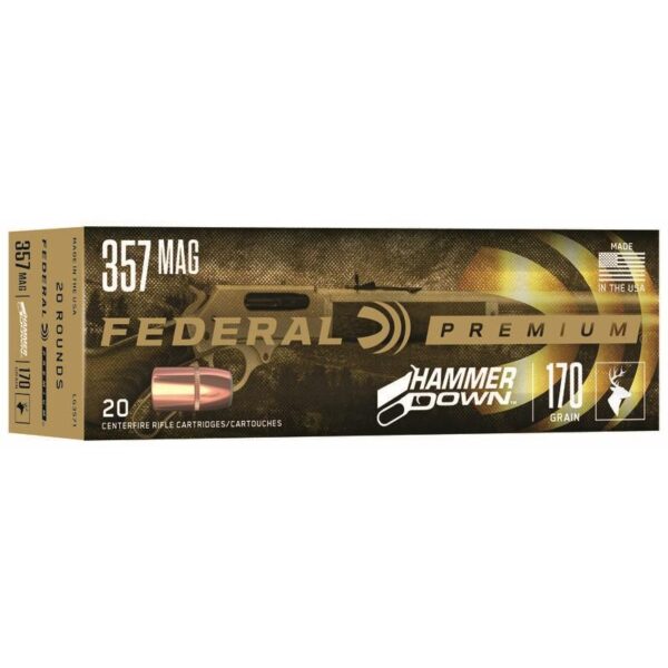 Federal Hammer Down Rifle Ammunition .357 Mag. 170 gr SP 1610 fps 20/ct - Precision Shot Firearms