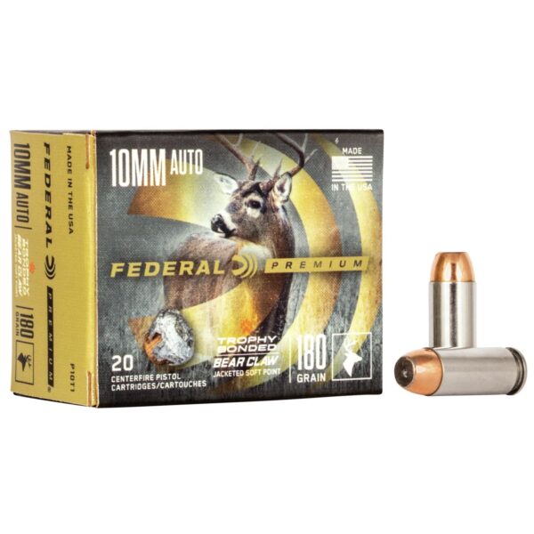 Federal Premium Vital-Shok Handgun Ammunition 10mm Auto 180 gr JSP 1275 fps 20 - Precision Shot Firearms