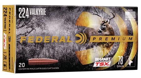 Federal Barnes Rifle Ammuniton .224 Valkyrie 78 gr TSX 20/ct - Precision Shot Firearms