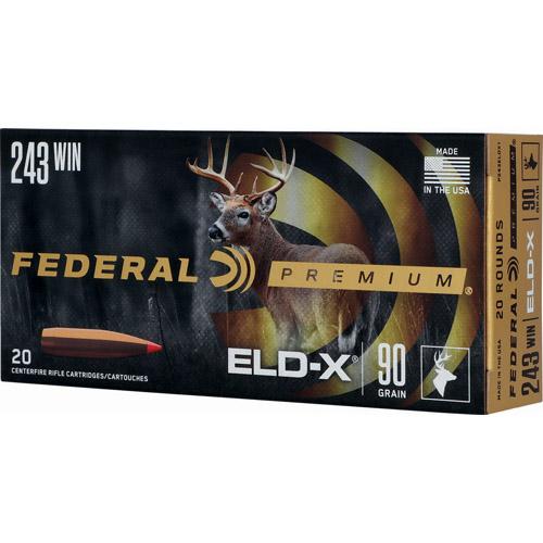 Federal Premium ELD-X Rifle Ammunition .243 Win 90gr HP 3100 fps 20/ct - Precision Shot Firearms