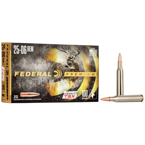 Federal Barnes TSX Rifle Ammunition 25-06 Rem 100gr HP 3210 fps 20/ct - Precision Shot Firearms