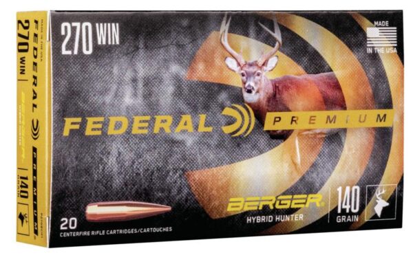 Federal Classic Hunter Berger Hybrid Rifle Ammunition .270 Win 140 gr BTHP 2950 fps 20/ct - Precision Shot Firearms