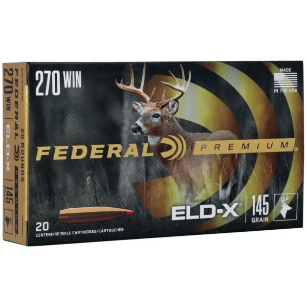 Federal Premium ELD-X Rifle Ammunition .270 Win 145gr PT 2890 fps 20/ct - Precision Shot Firearms