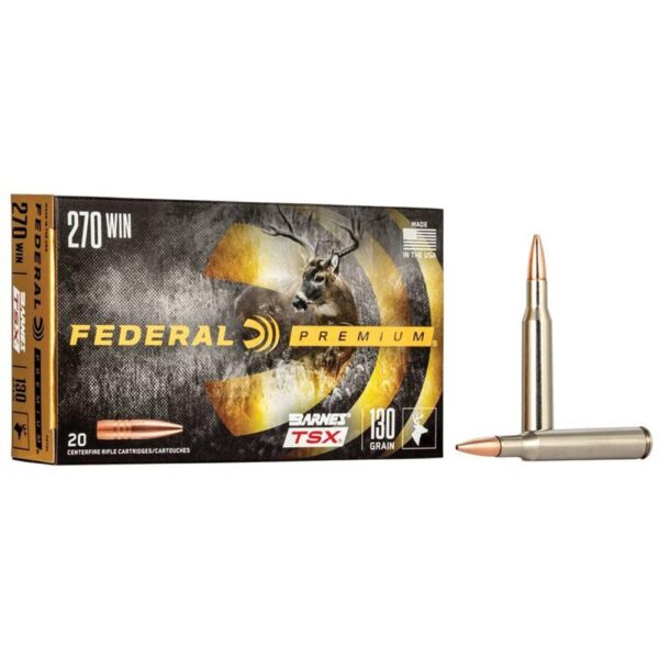 Federal Premium Triple-Shock X Rifle Ammunition .270 Win 130 gr HP 3060 fps - 20/ct - Precision Shot Firearms
