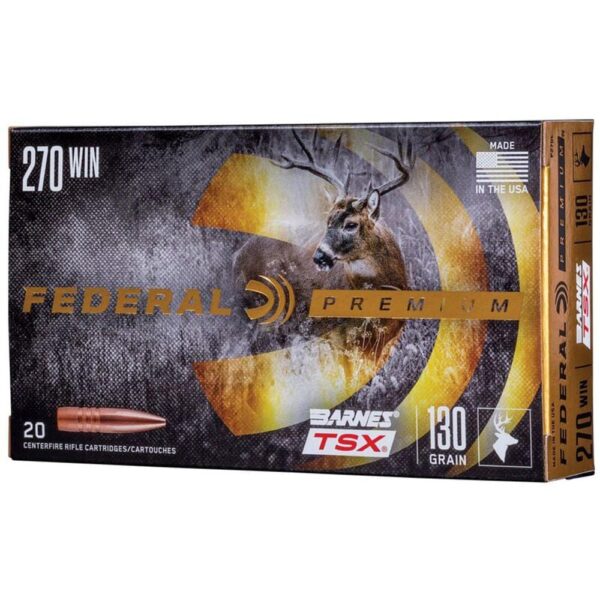Federal Premium Triple-Shock X Rifle Ammunition .270 Win 130 gr HP 3060 fps - 20/ct - Precision Shot Firearms
