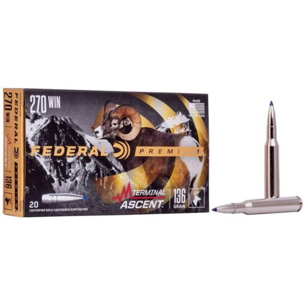 Federal Terminal Ascent Rifle Ammunition .270 Win 136 gr 3000 fps 20/ct - Precision Shot Firearms