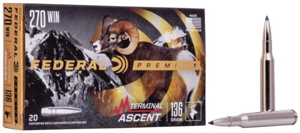 Federal Terminal Ascent Rifle Ammuntion .270 Win 136 gr 3000 fps 20/ct - Precision Shot Firearms