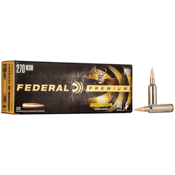 Federal Classic Hunter Berger Hybrid Rifle Ammunition .270 WSM 140 gr BTHP 3200 fps 20/ct - Precision Shot Firearms