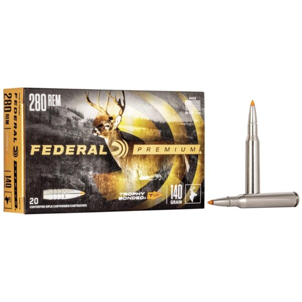Federal Trophy Bonded Tip Rifle Ammunition .280 Rem 140gr PT 2950 fps 20/ct - Precision Shot Firearms