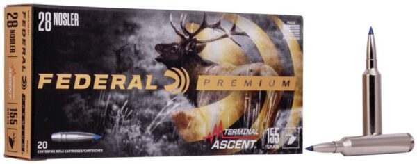 Federal Terminal Ascent Rifle Ammuntion .28 Nosler 155gr 3200 lbs20/ct - Precision Shot Firearms