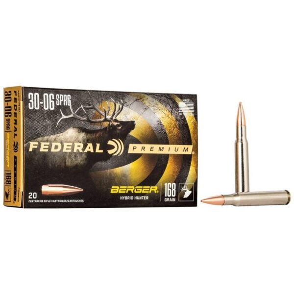 Federal Classic Hunter Berger Hybrid Rifle Ammunition .30-06 Sprg 168 gr BTHP 2800 fps 20/ct - Precision Shot Firearms