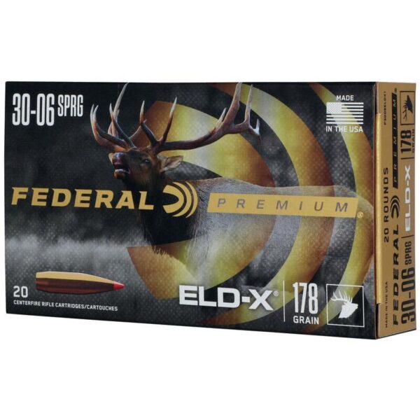 Federal Premium ELD-X Rifle Ammunition .30-06 SPRG 178gr PT 2750 fps 20/ct - Precision Shot Firearms