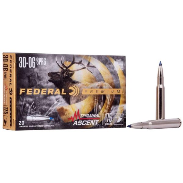 Federal Terminal Ascent Rifle Ammunition .30-06 Sprg 175 gr 2730 fps 20/ct - Precision Shot Firearms