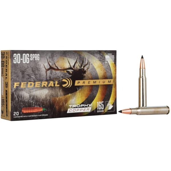 Federal Premium Trophy Copper Rifle Ammunition .30-06 Sprg 165 gr TC 2800 fps 20/ct - Precision Shot Firearms