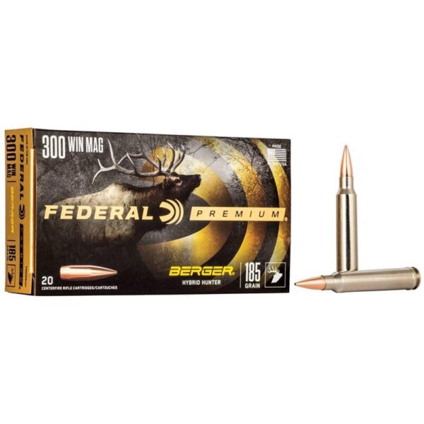 Federal Classic Hunter Berger Hybrid Rifle Ammunition .300 Win Mag 185 gr BTHP 2950 fps 20/ct - Precision Shot Firearms