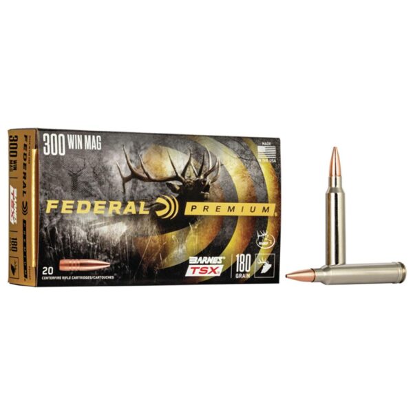 Federal P300WP Premium 300 Win Mag 180 Gr 2960 Fps Barnes TSX 20 Bx/10 Cs - Precision Shot Firearms