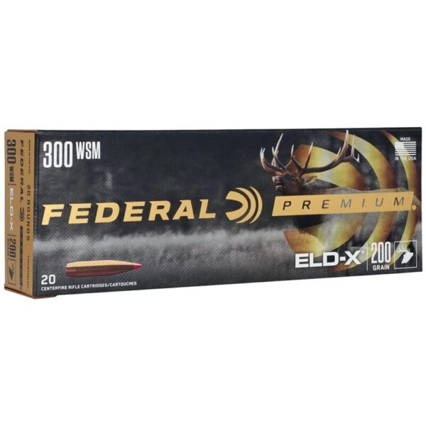 Federal Premium ELD-X Rifle Ammunition .300 WSM 200gr PT 2820 fps 20/ct - Precision Shot Firearms