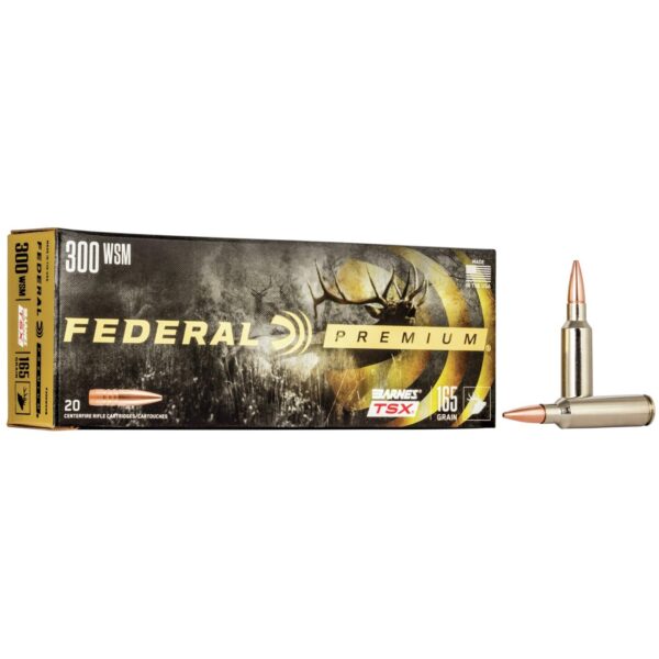 Federal Barnes TSX Rifle Ammunition .300 WSM 165gr 3150 fps 20/ct - Precision Shot Firearms