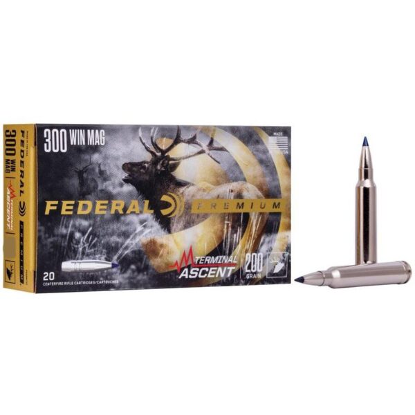 Federal Terminal Ascent Rifle Ammunition 300 Win Mag 175gr PT 3030 fps 20/ct - Precision Shot Firearms