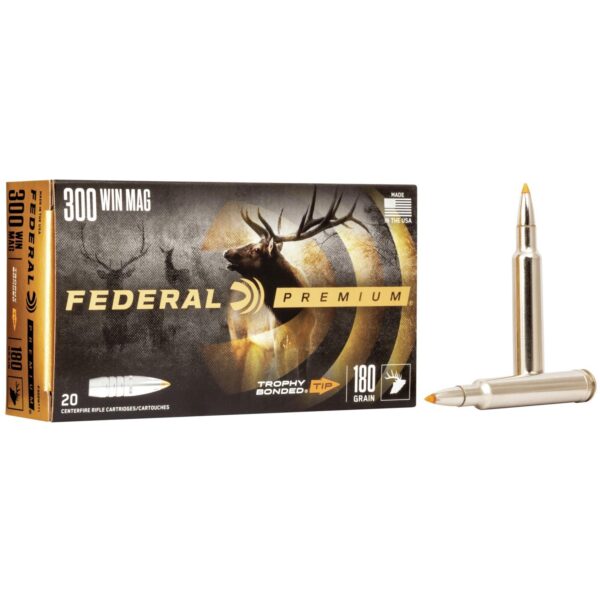 Federal Trophy Bonded Tip Rifle Ammunition .300 Win Mag 180gr PT 2960 fps 20/ct - Precision Shot Firearms