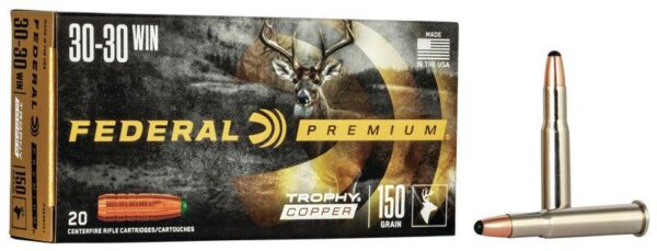 Federal Premium Trophy Copper Rifle Ammunition .30-30 Win 150 gr TC 2300 fps 20/ct - Precision Shot Firearms