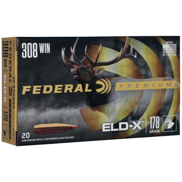 Federal Premium ELD-X Rifle Ammunition .308 Win 178gr PT 2610 fps 20/ct - Precision Shot Firearms