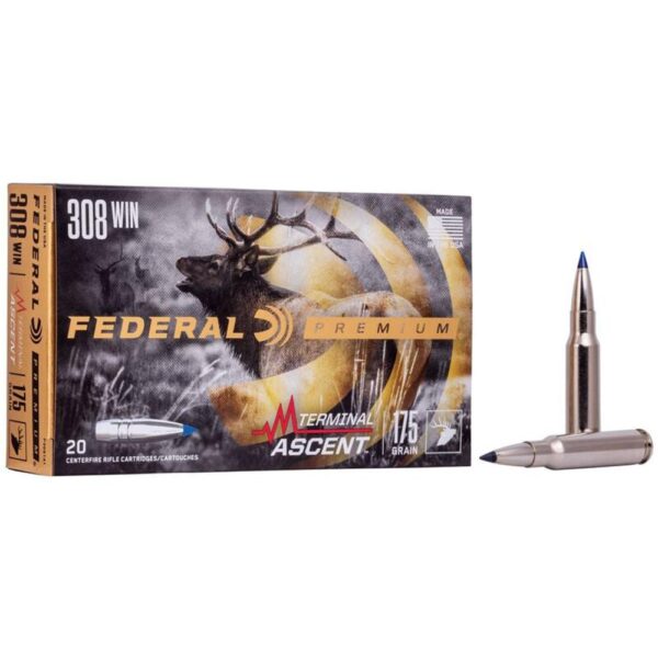 Federal Terminal Ascent Rifle Ammunition .308 Win 175 gr 2600 fps 20/ct - Precision Shot Firearms