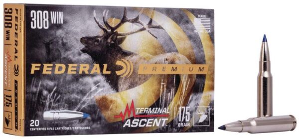 Federal Terminal Ascent Rifle Ammuntion .308 Win 175 gr 2600 fps 20/ct - Precision Shot Firearms