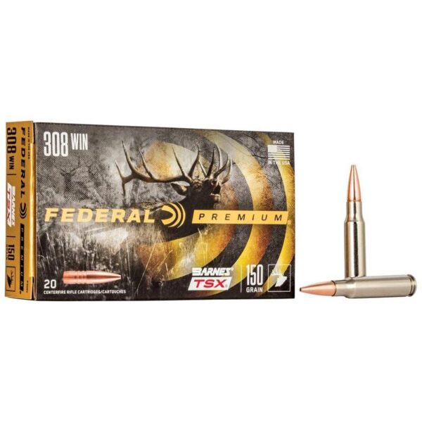 Federal Barnes TSX Rifle Ammunition .308 Win 150gr PT 2820 fps 20/ct - Precision Shot Firearms