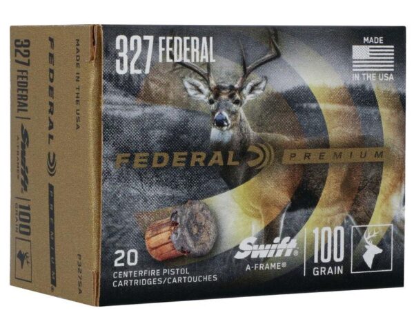 Federal Swift A-Frame Handgun Ammunition .327 Fed Mag 100gr JHP 1500 fps 20/ct - Precision Shot Firearms