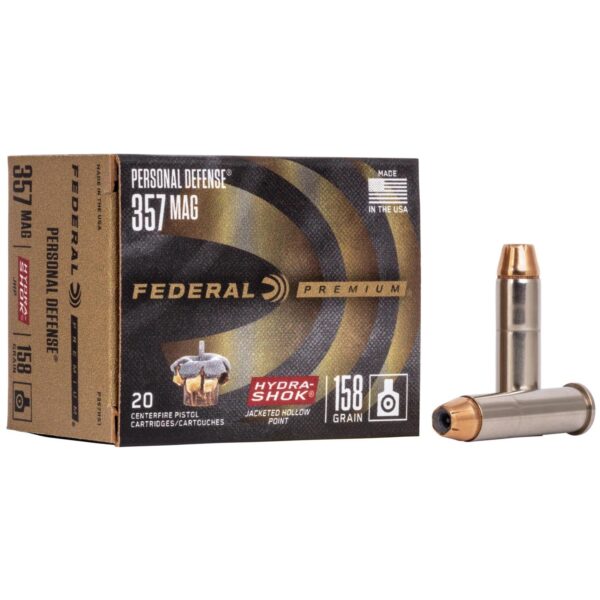 Federal Premuim Personal Defense Handgun Ammunition .357 Mag 158 gr JHP 1240 fps 20/box - Precision Shot Firearms