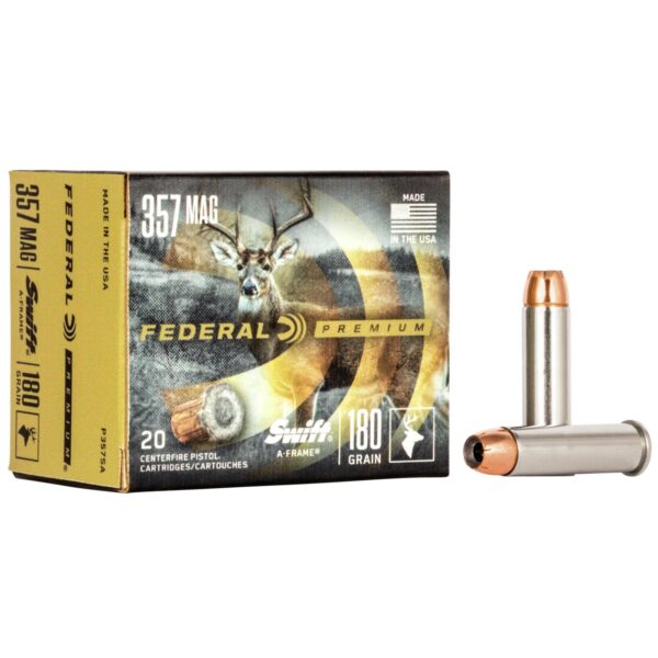 Federal Premium Vital-Shok Handgun Ammunition .357 Mag 180 gr SAF 1160 fps 20/box - Precision Shot Firearms