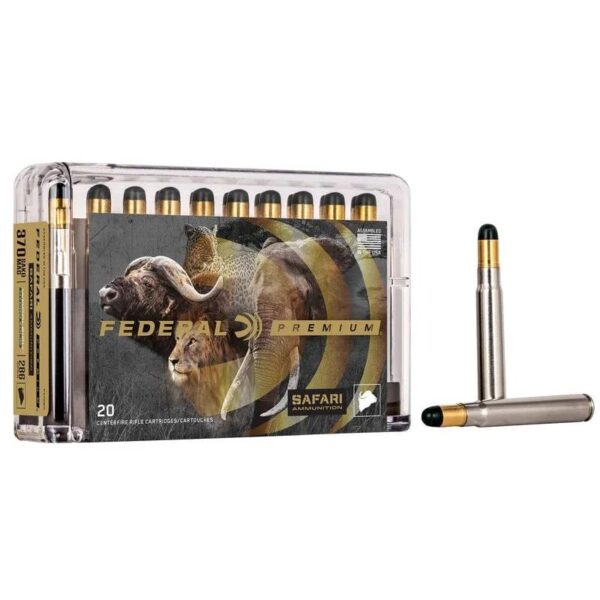 Federal Safari Woodleigh Hydro Solid Rifle Ammunition .370 Sako Mag 286gr Solid 2450 fps 20/ct - Precision Shot Firearms