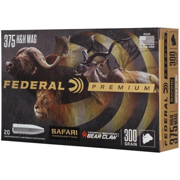 Federal Premium Cape-Shok Rifle Ammunition .375 H&H 300 gr TBBC 2400 fps - 20/ct - Precision Shot Firearms