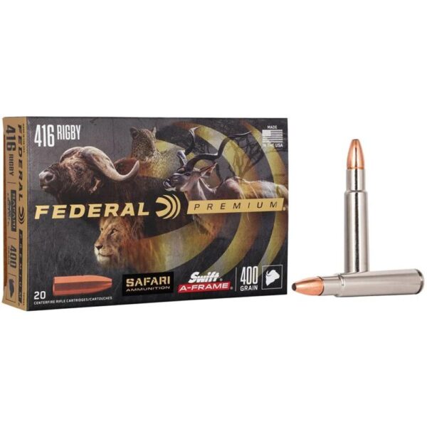 Federal Premium Cape-Shok Rifle Ammunition .416 Rigby 400 gr SAF 2400 fps - 20/ct - Precision Shot Firearms