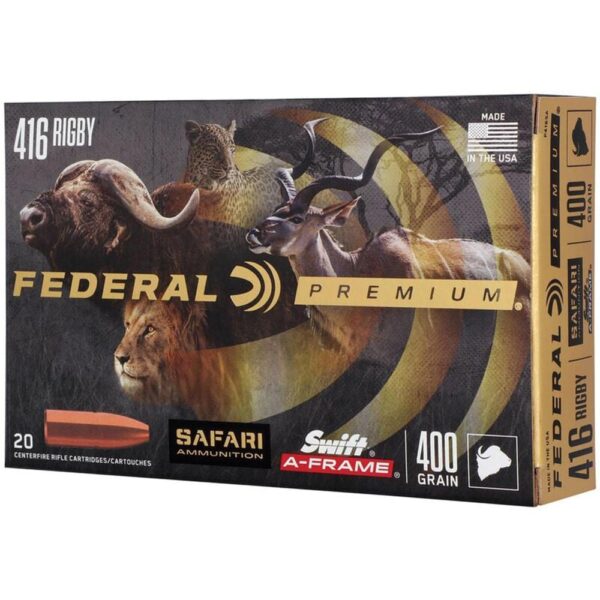 Federal Premium Cape-Shok Rifle Ammunition .416 Rigby 400 gr SAF 2400 fps - 20/ct - Precision Shot Firearms