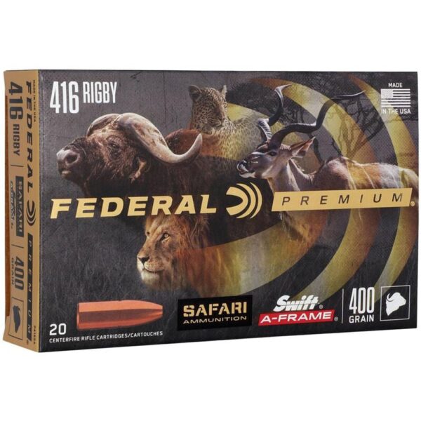 Federal Premium Cape-Shok Rifle Ammunition .416 Rigby 400 gr SAF 2400 fps - 20/ct - Precision Shot Firearms