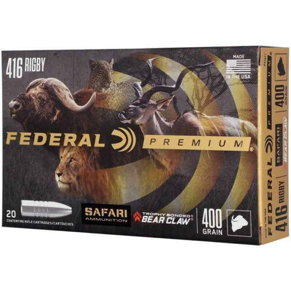 Federal Premium Cape-Shok Rifle Ammunition .416 Rigby 400 gr TBBC 2300 fps - 20/ct - Precision Shot Firearms