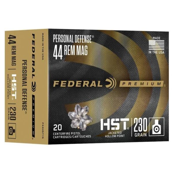 Federal Personal Defense HST Handgun Ammunition .44 Rem Mag 230gr JHP 1085 fps 20/ct - Precision Shot Firearms