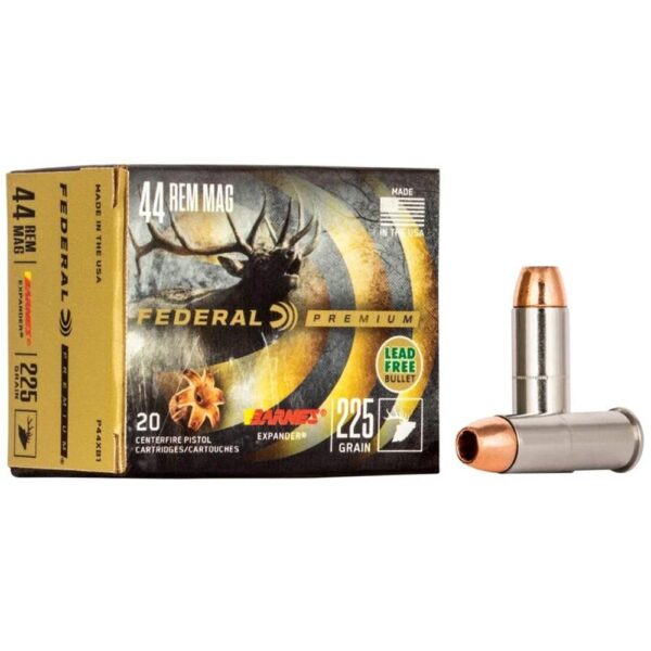 Federal Premium Vital-Shok Handgun Ammunition .44 Mag 225 gr BXP 1280 fps 20/box - Precision Shot Firearms