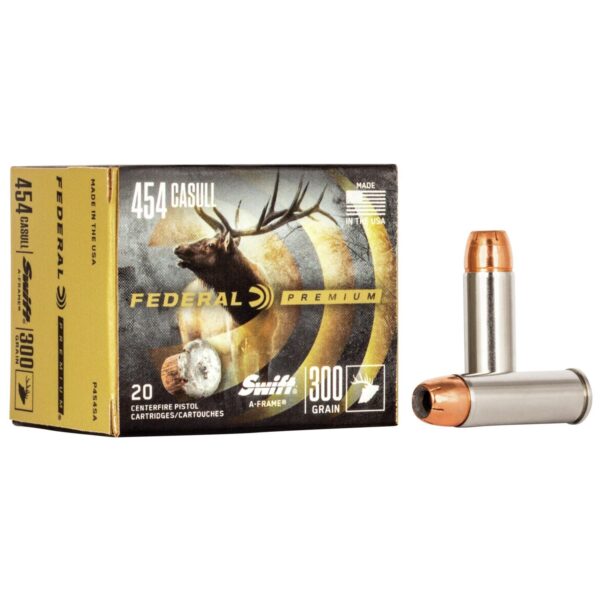 Federal Premium Vital-Shok Handgun Ammunition .454 Casull 300 gr SAF 1520 fps 20/box - Precision Shot Firearms