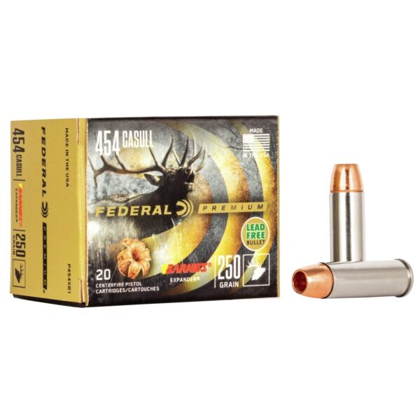 Federal Premium Vital-Shok Handgun Ammunition .454 Casull 250 gr BXP 1530 fps 20/box - Precision Shot Firearms