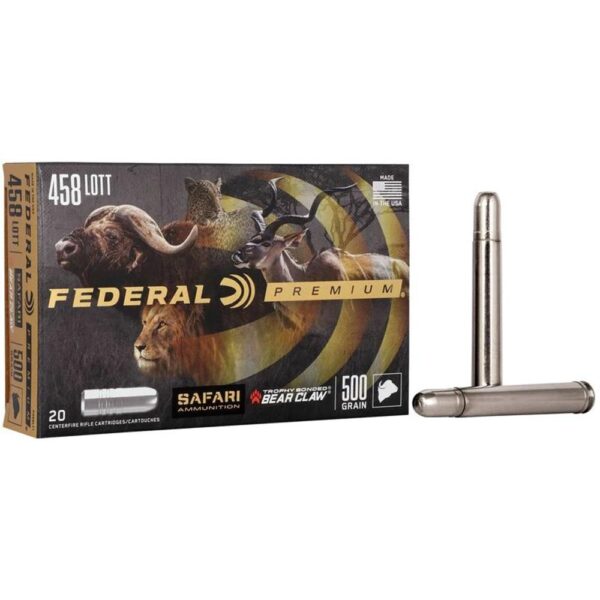 Federal Premium Cape-Shok Rifle Ammunition .458 Lott 500 gr TBBC 2300 fps - 20/ct - Precision Shot Firearms