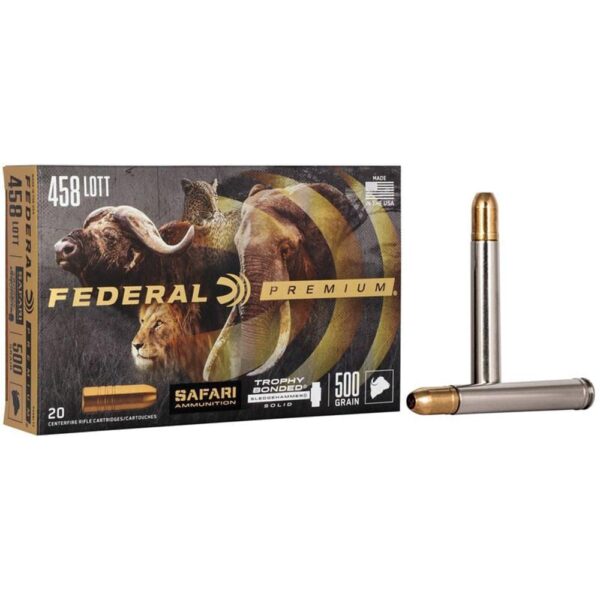 Federal Premium Cape-Shok Rifle Ammunition .458 Lott 500 gr TBSS 2300 fps - 20/ct - Precision Shot Firearms