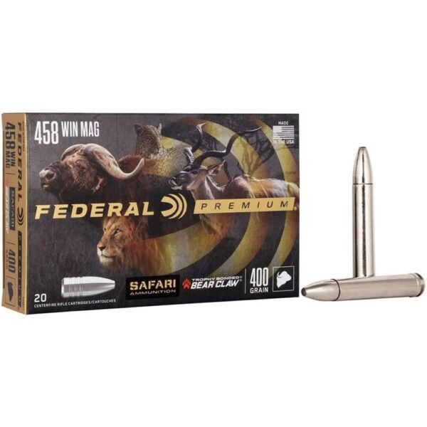 Federal Premium Cape-Shok Rifle Ammunition .458 Win Mag 400 gr TBBC 2250 fps - 20/ct - Precision Shot Firearms