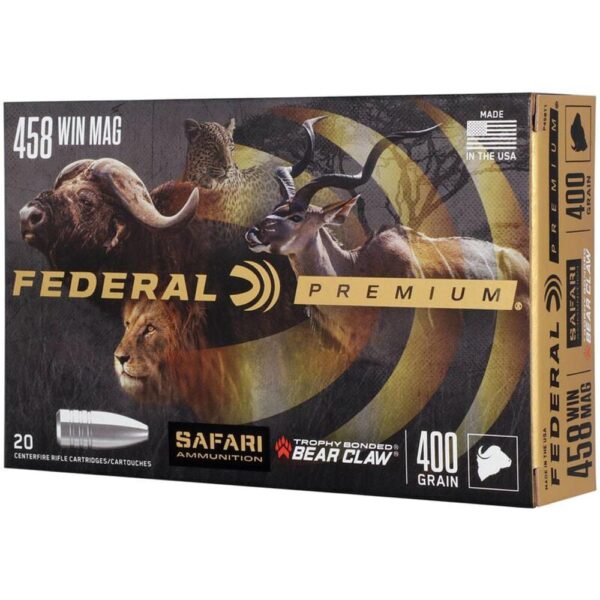 Federal Premium Cape-Shok Rifle Ammunition .458 Win Mag 400 gr TBBC 2250 fps - 20/ct - Precision Shot Firearms