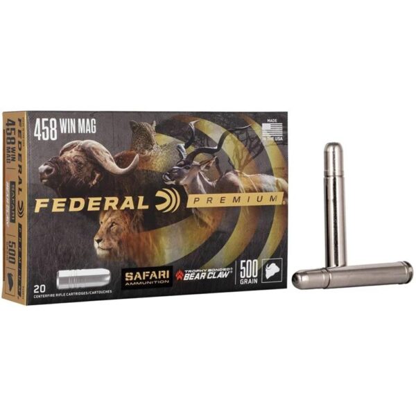 Federal Premium Cape-Shok Rifle Ammunition .458 Win Mag 500 gr TBBC 2090 fps - 20/ct - Precision Shot Firearms