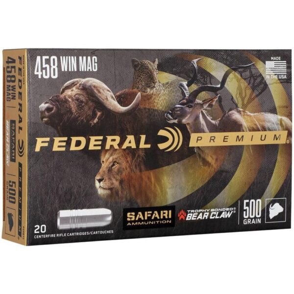Federal Premium Cape-Shok Rifle Ammunition .458 Win Mag 500 gr TBBC 2090 fps - 20/ct - Precision Shot Firearms
