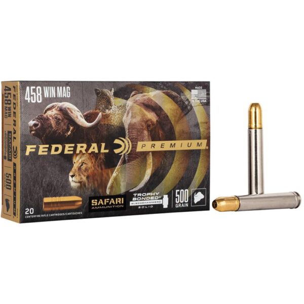 Federal Premium Cape-Shok Rifle Ammunition .458 Win Mag 500 gr TBSS 1950 fps - 20/ct - Precision Shot Firearms