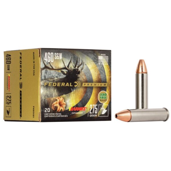 Federal Premium Vital-Shok Handgun Ammunition .460 S&W 275 gr BXP 1800 fps 20/box - Precision Shot Firearms